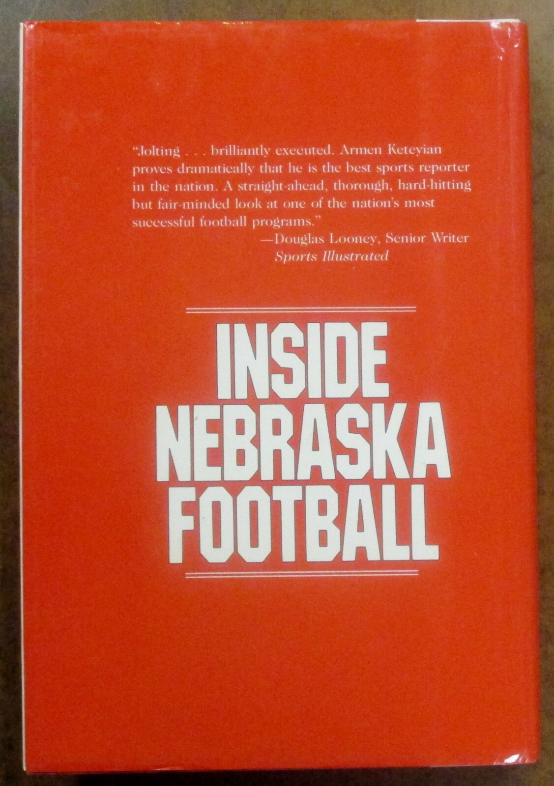 “Big Red Confidential” Inside Nebraska Football – Hardcover Book (1989)