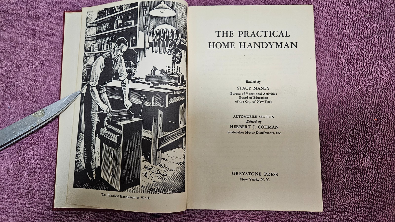 § Practical Home Handyman by Maney • Vintage 1949 3rd Reprint HC• DIY Homestead