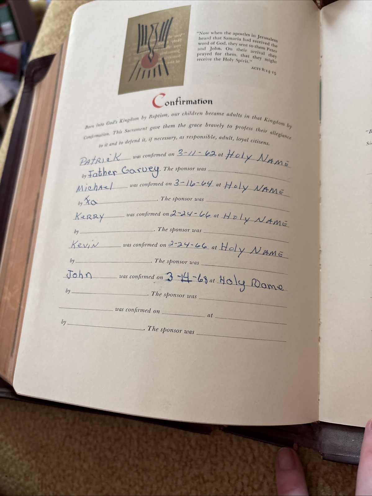 The Catholic Press Holy Family Edition of the Holy Bible 1950 Printed USA – EUC