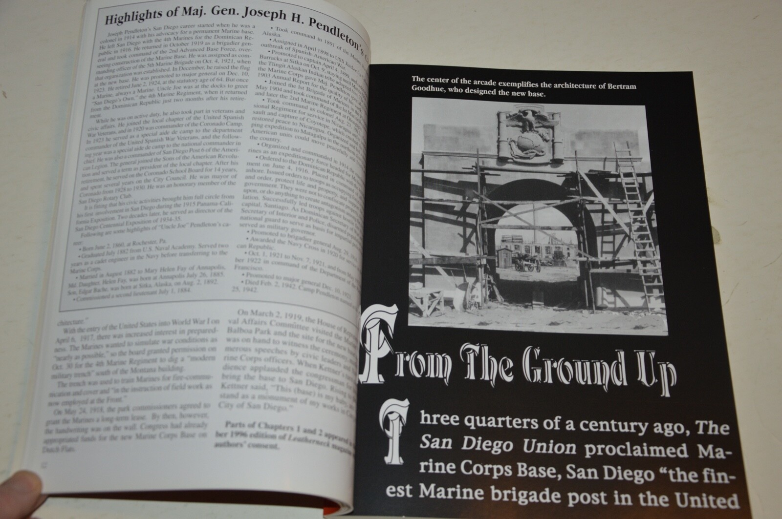 History Of Marine Corps Recruit Depot San Diego SIGNED GENERAL CHARLES C. KRULAK