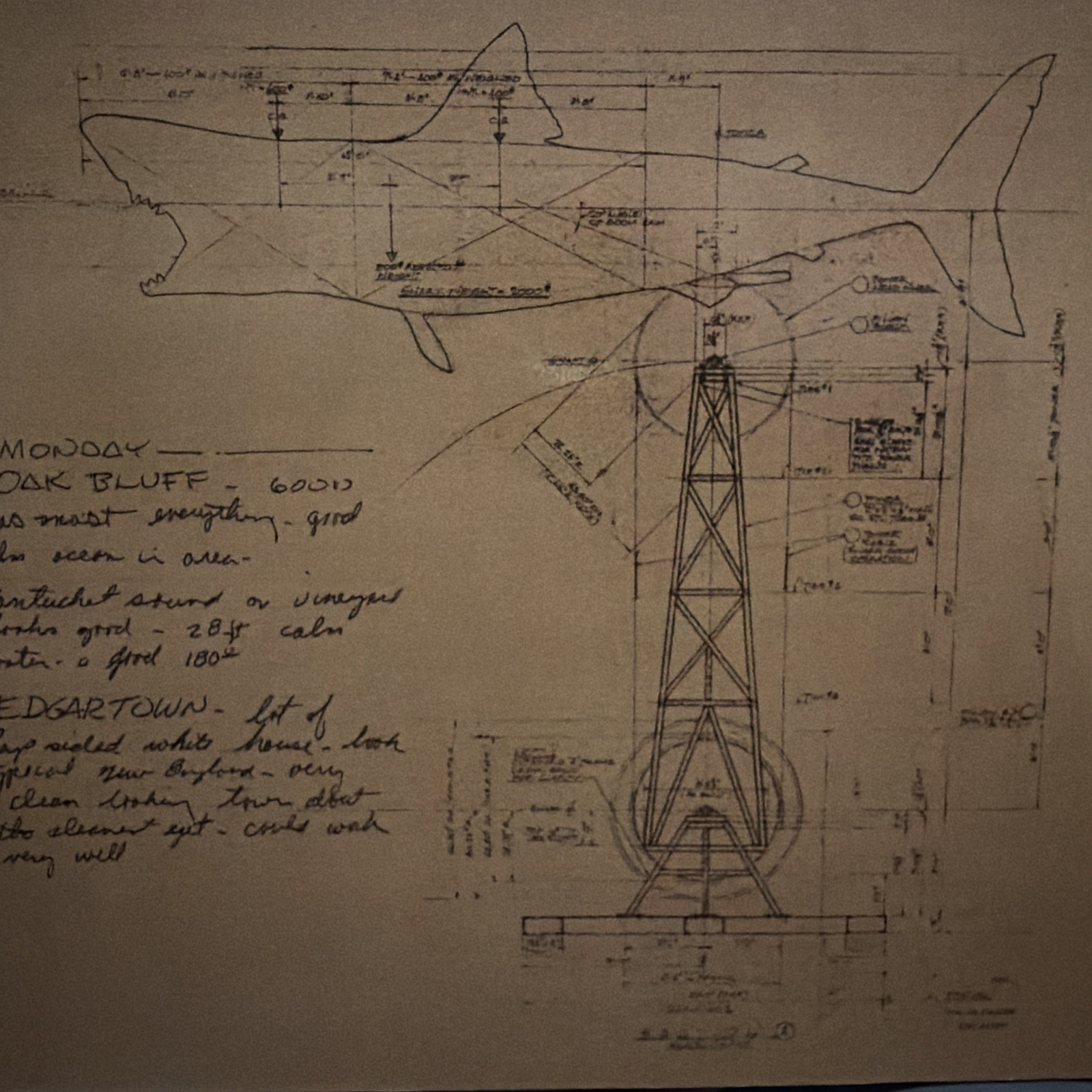Designing Jaws Sketch Book SHARK By Joe Alves CATALINA 1st ED Steven Spielberg