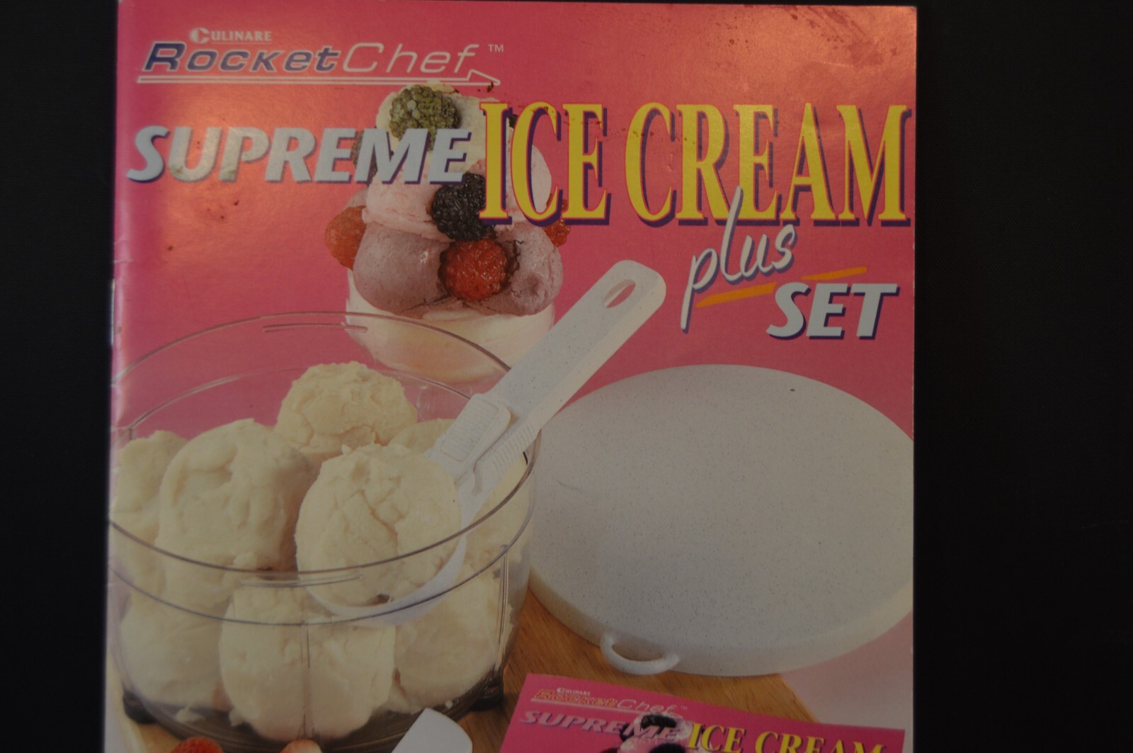 Culinare ROCKET CHEF Supreme Ice Cream “RECIPE & INSTRUCTION BOOKLET” 31 Pages