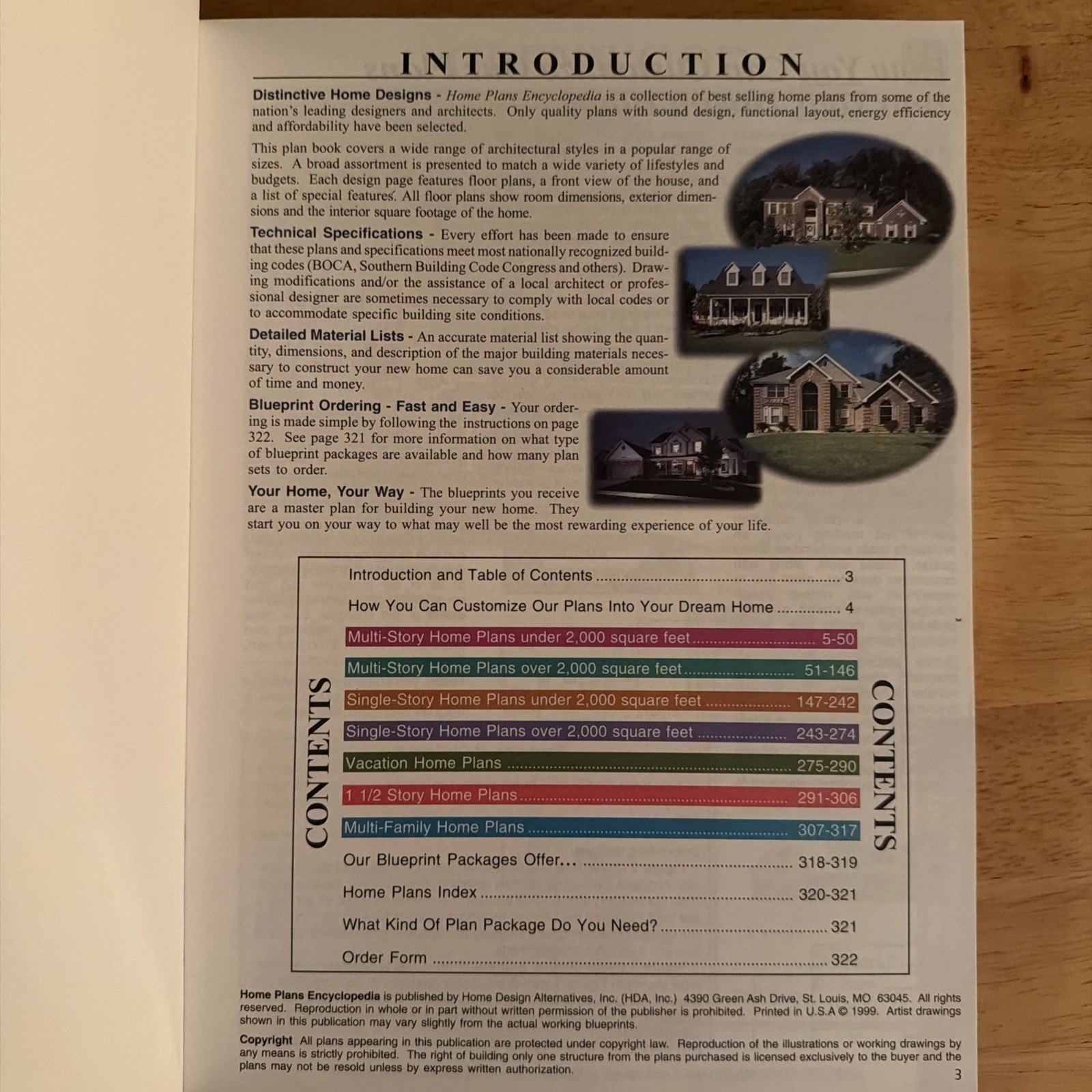 Vintage 1999 Home Plans Encyclopedia Paperback Book Menards CPB22000
