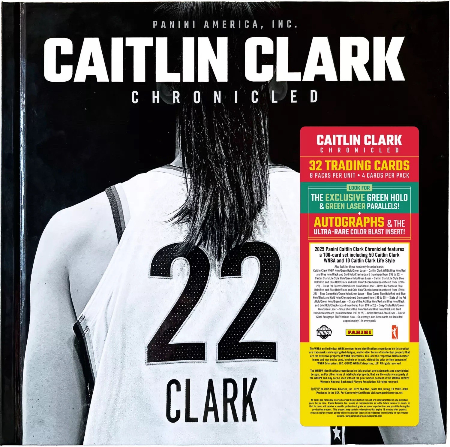 Caitlin Clark Chronicles Panini Card Book