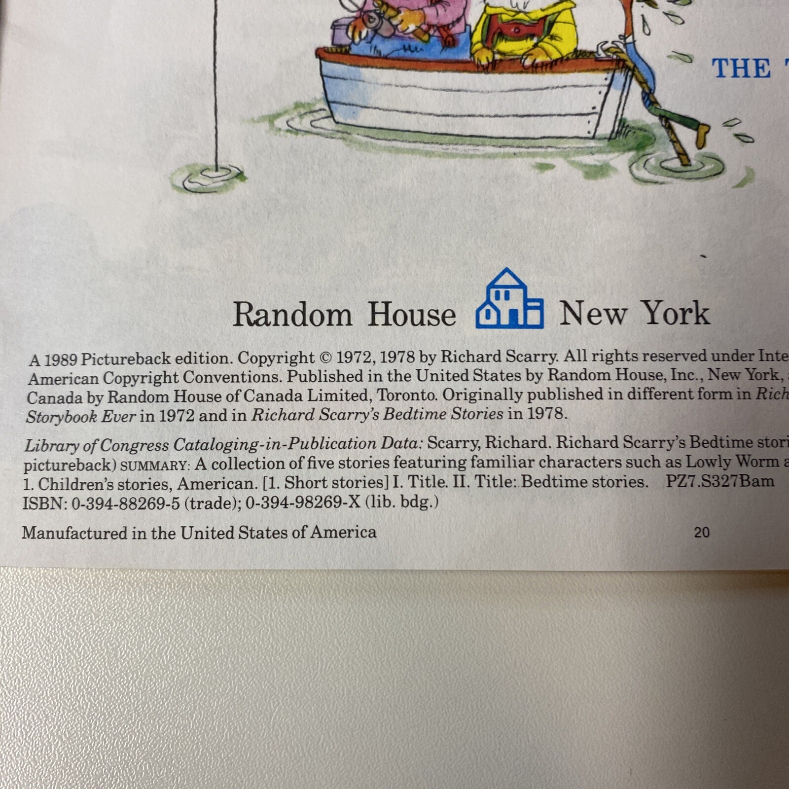 Pictureback(R) Ser.: Richard Scarry’s Bedtime Stories by Richard Scarry…