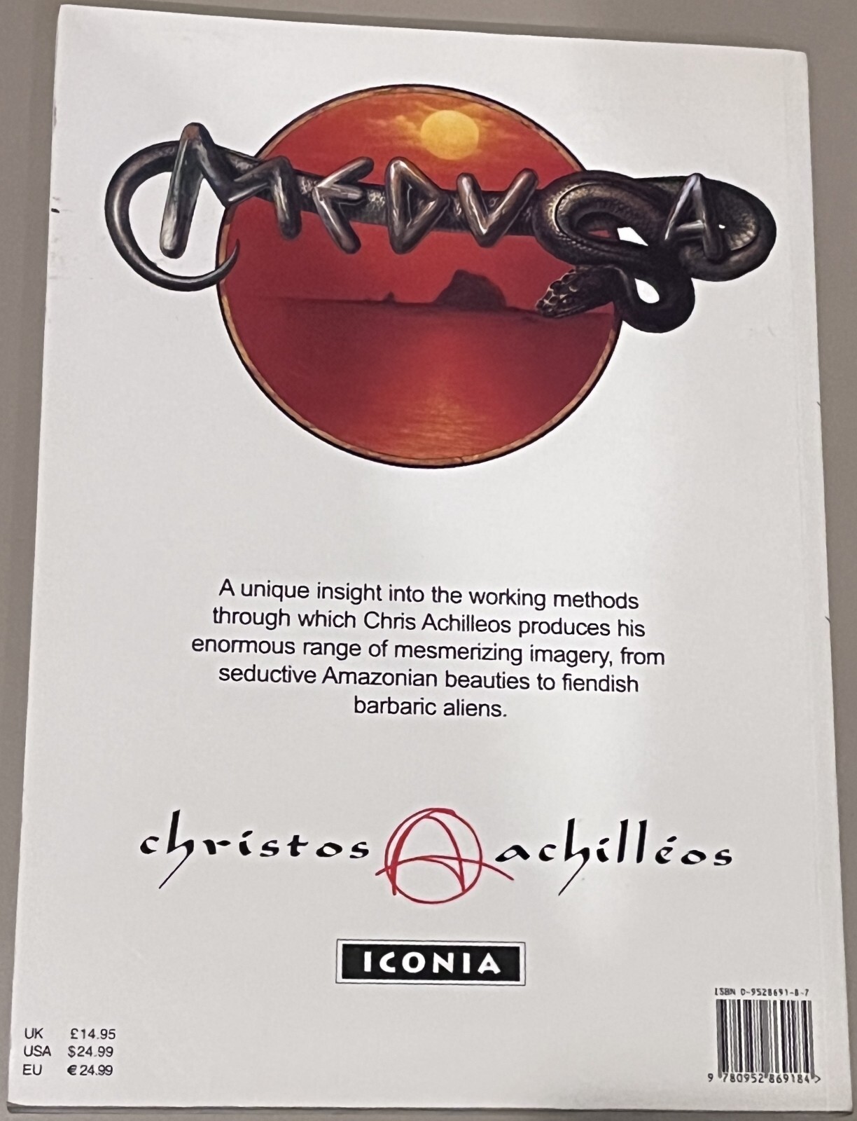 MEDUSA by Christos Achilleos 2002 Paperback Fantasy Art Illustrations 146 Pages