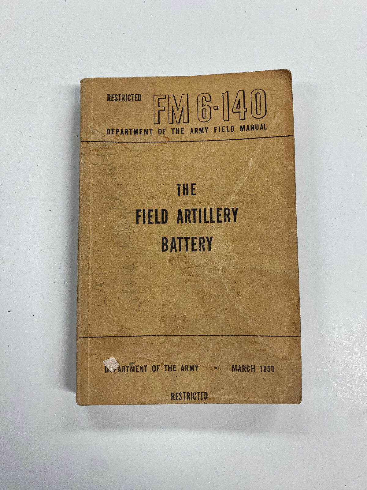 OAG) United States US Army Field Artillery Battery Firing Ammunition 1950 PB