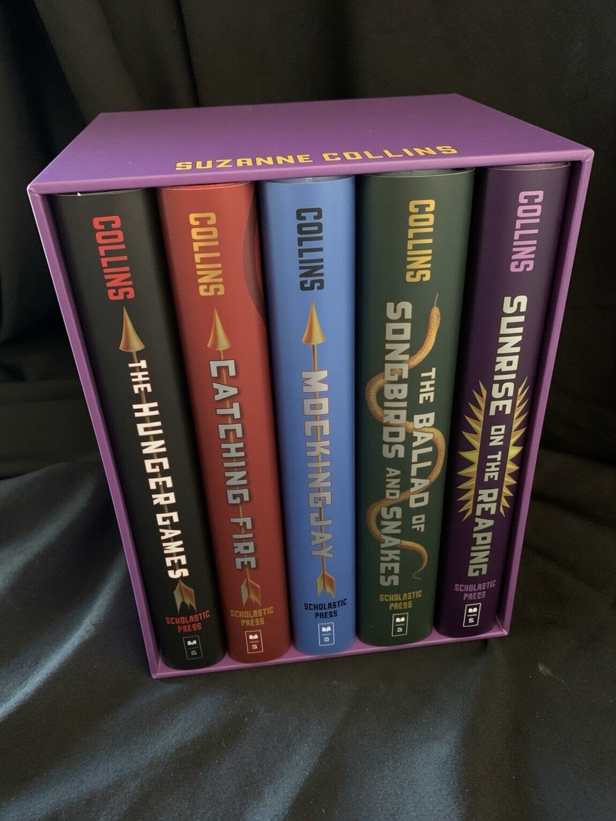 NEW CLEAN! Hunger Games 5-Book Hardcover Box Set Suzanne Collins FRESH! SEALED!