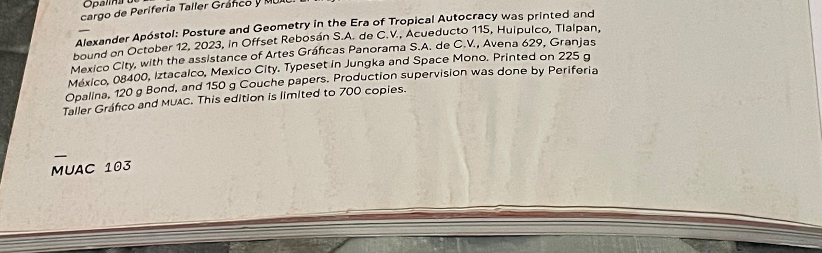 Alexander Apóstol. Postura y Geometría en la Era de la Autocracia (Spa/Eng /Cat)