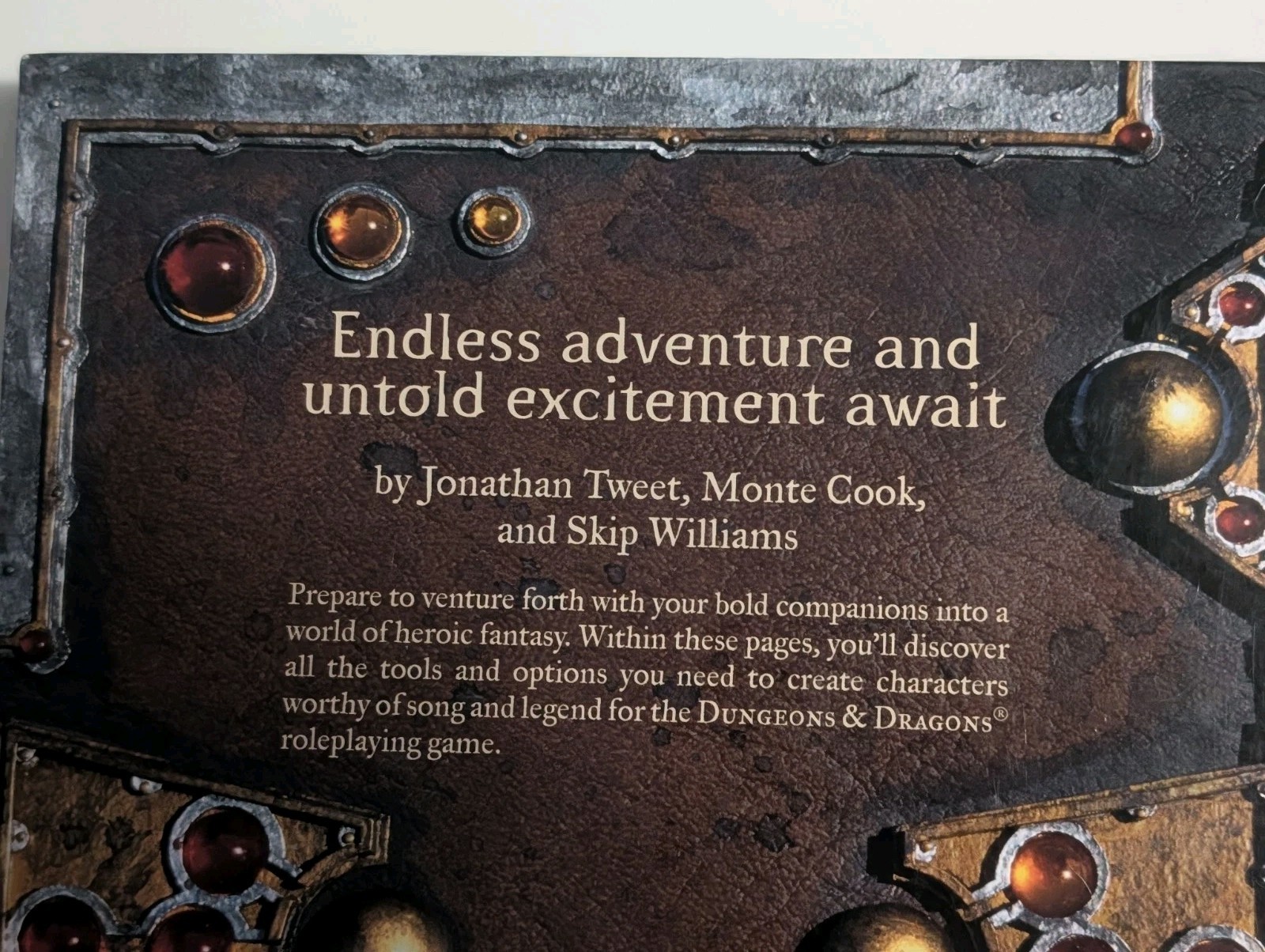 D&D Dungeons & Dragons Player’s Handbook Core Rulebook V.3.5 WotC 1st PRINT