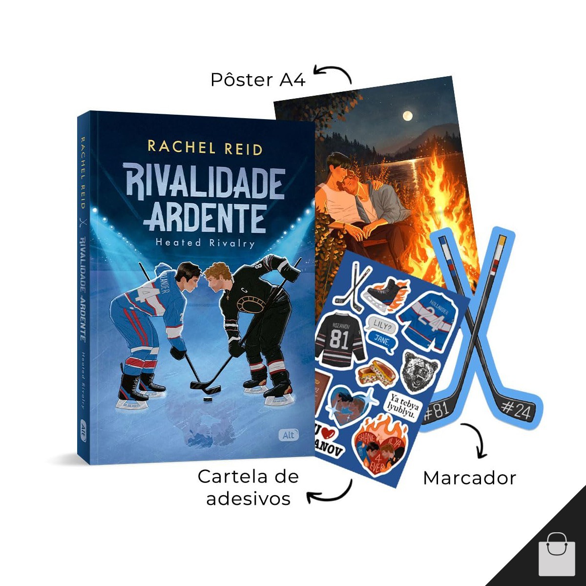 Heated Rivalry + Game Changer Book Set Rachel Reid Exclusive Limited Brazil Ed.