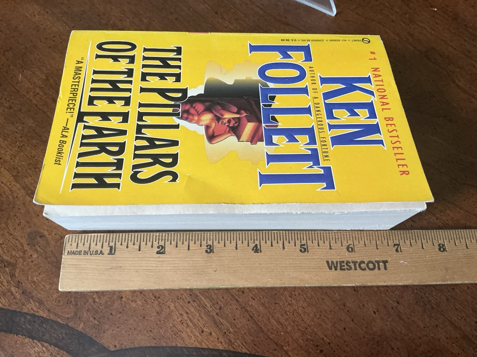 Pillars of the Earth : A Novel by Ken Follett (1990, Mass Market)