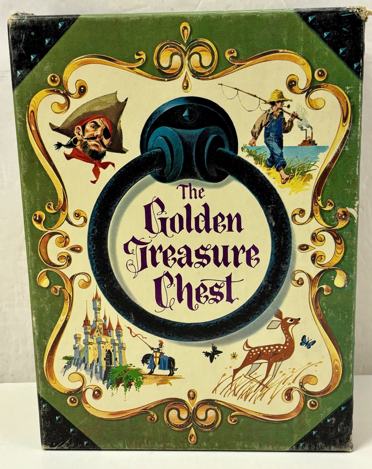 Vintage 1968 The Golden Press Treasure Chest HC Children’s Books Box Set of 4