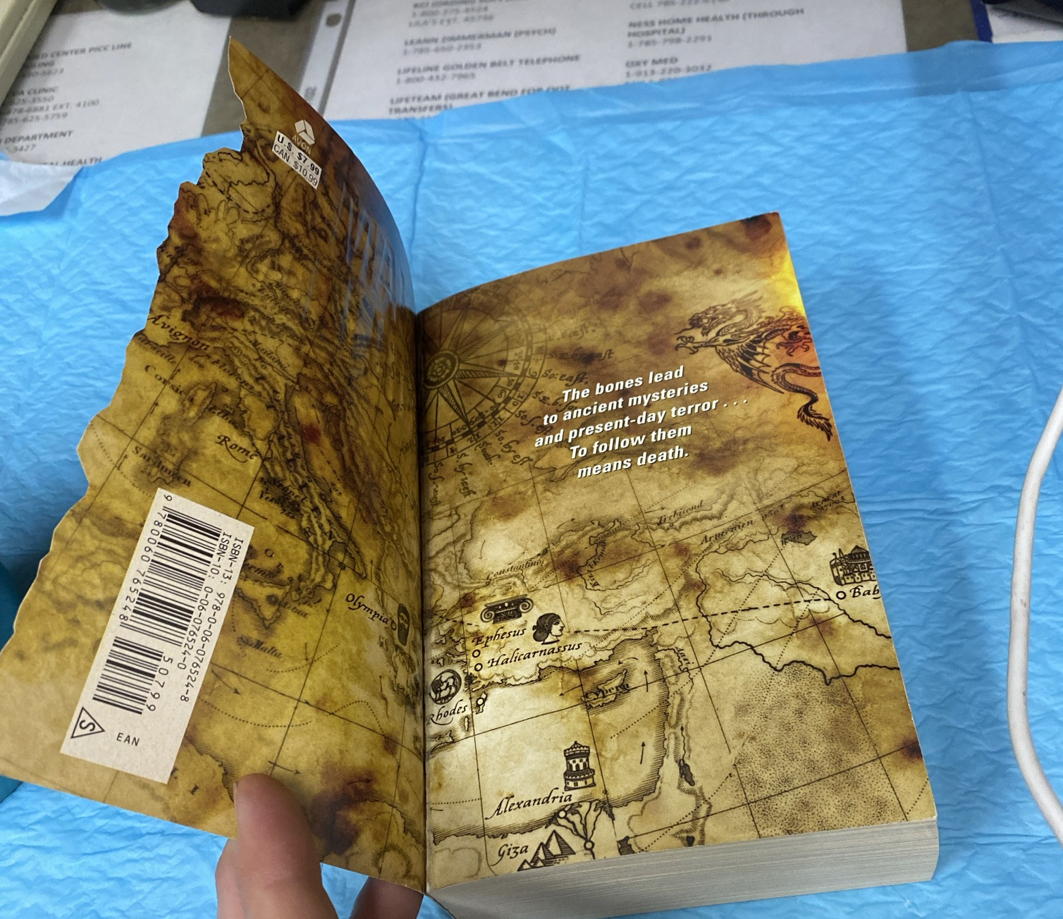 Map of Bones, James Rollins (Sigma Force Novel) ~ 540 pages (2006) PB *MINT*