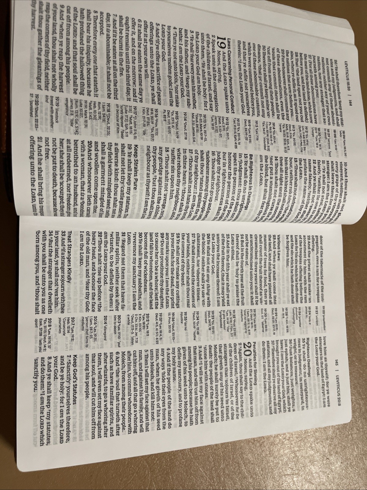 Kjv, Center-Column Reference Bible with Apocrypha, Leathersoft, Brown, 73,000…