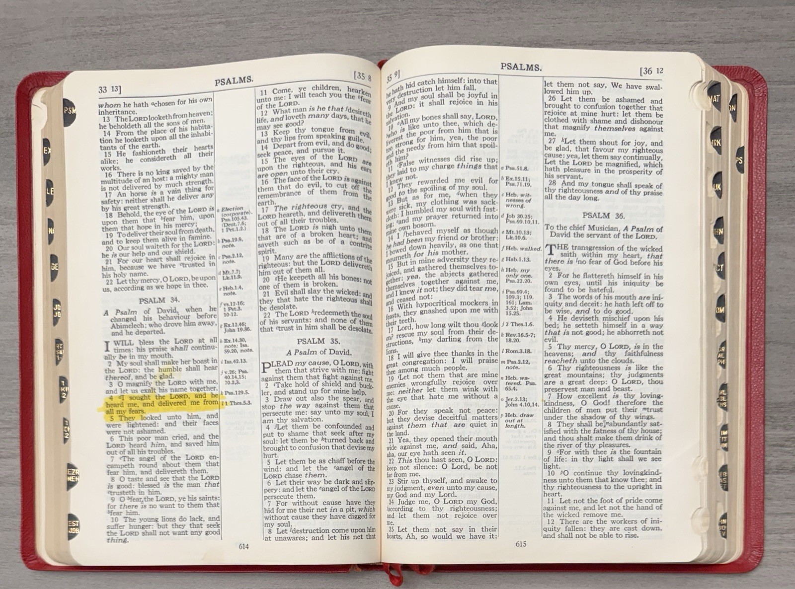 Oxford KJV Scofield Reference Bible 1945 Red Hand Grained MOROCCO Leather 187X