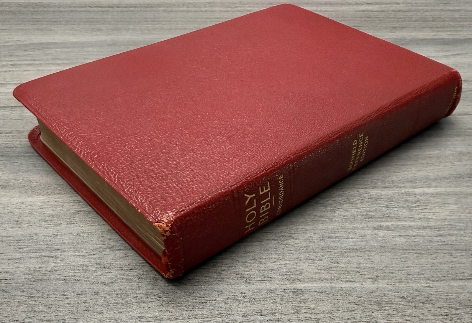Oxford KJV Scofield Reference Bible 1945 Red Hand Grained MOROCCO Leather 187X
