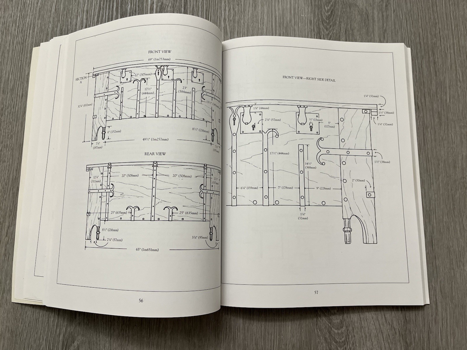 Constructing Medieval Furniture Plans & Instructions w/Historical Notes Diehl VG
