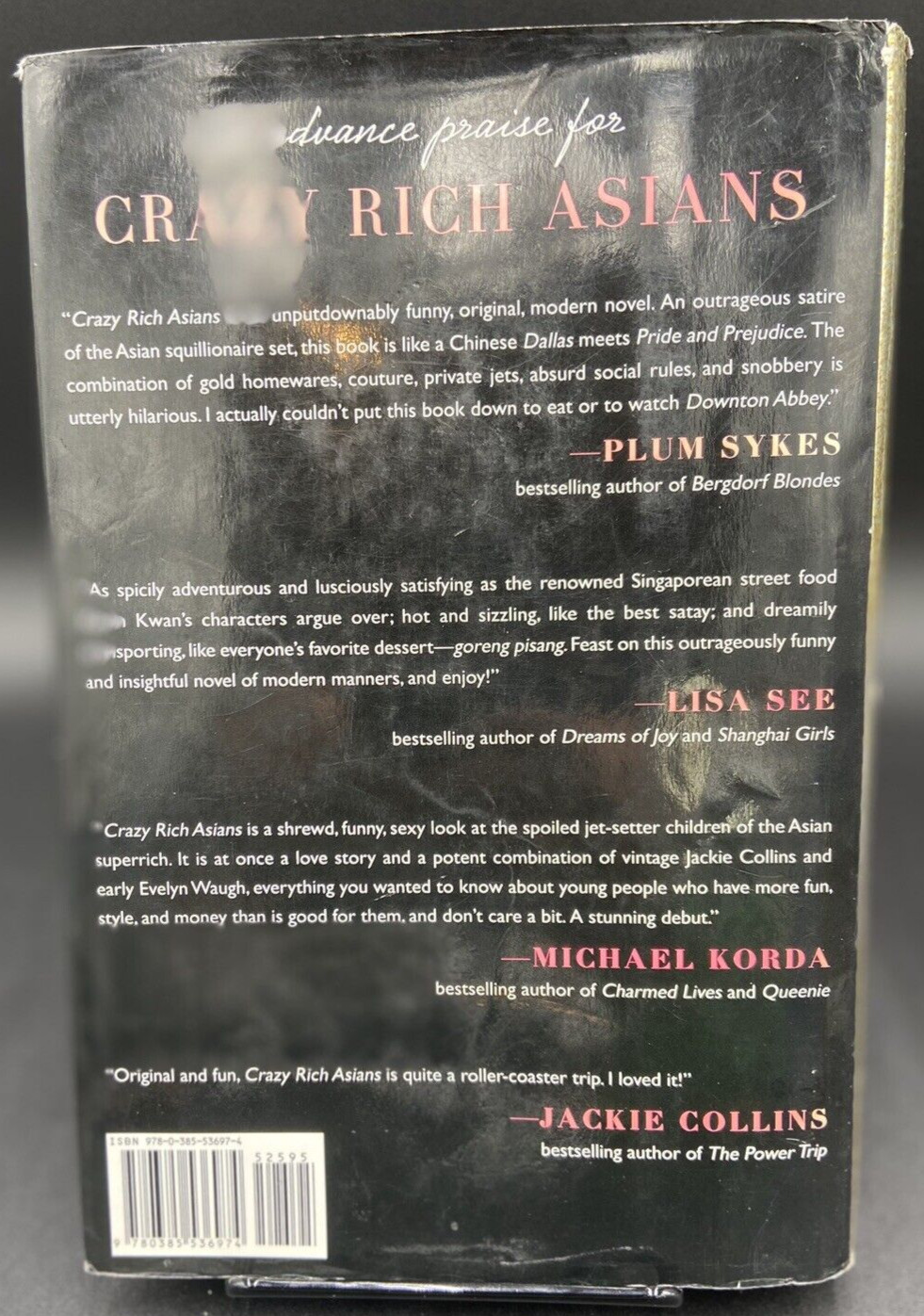 Crazy Rich Asian Hardcover Kevin Kwan 2013 Novel 1st Edition Fiction Doubleday