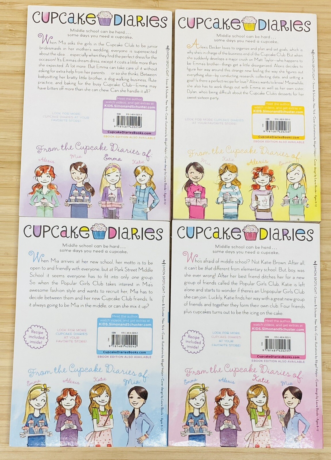 Partial Series Set CUPCAKE DIARIES By COCO SIMON 1 – 8 Books Middle School