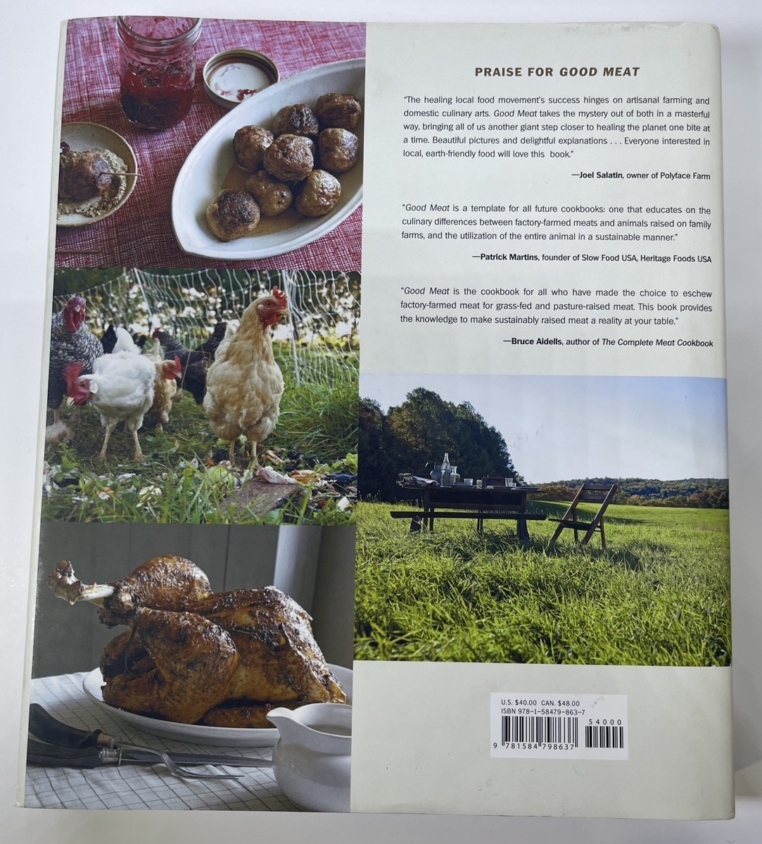 Good Meat Deborah Krasner Hardcover Cookbook Sustainable Meat Recipes