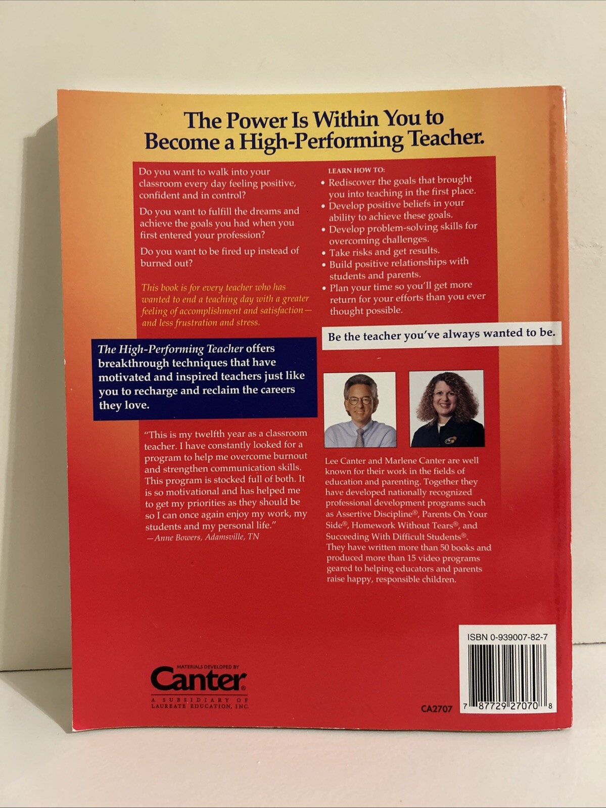 Avoiding Burnout and Increasing Your Motivation Paperback Marlene Lee Canter