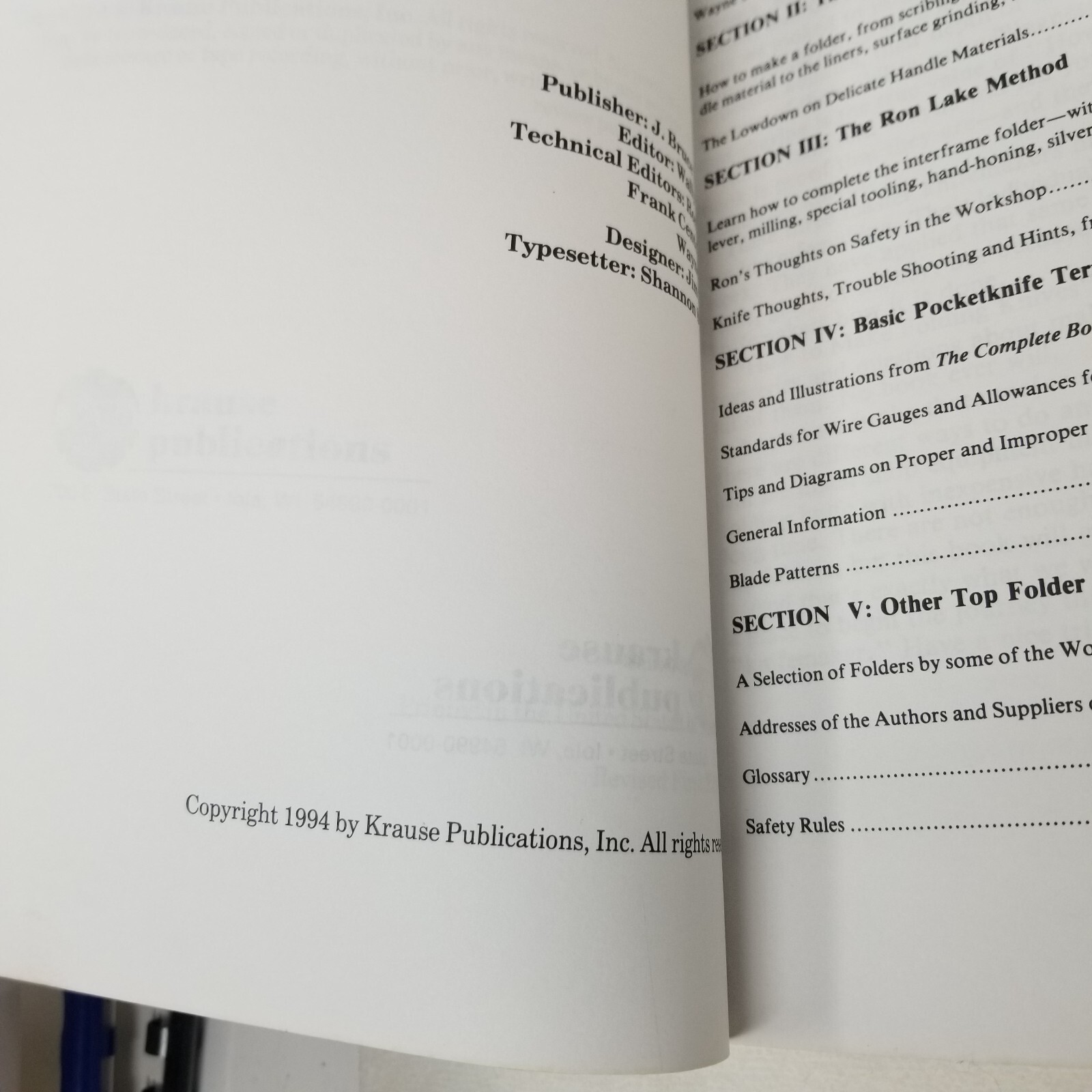 How to Make Folding Knives: A Step-By-Step How-To Book 1994 by Ron Lake