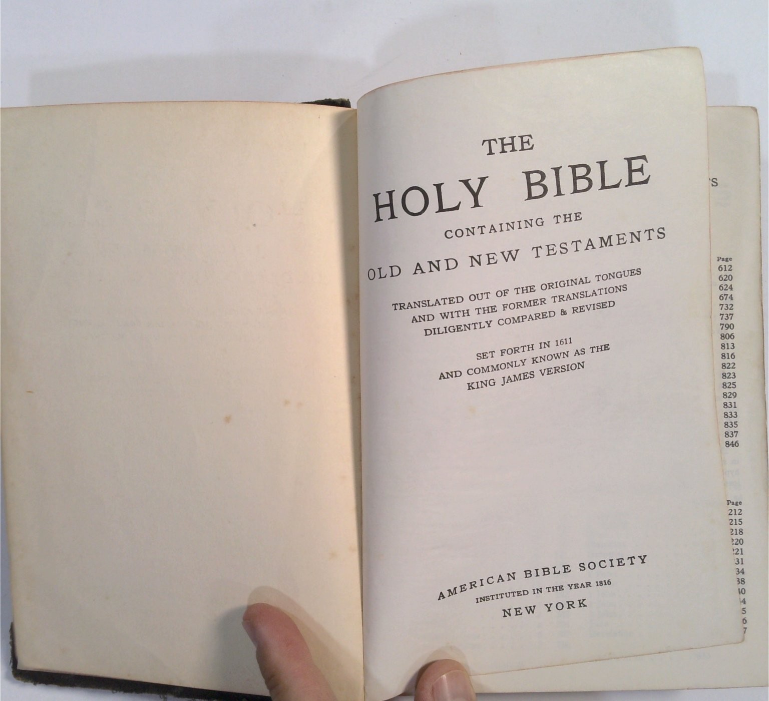 Holy Bible King James Version American Bible Society KJV 1962 Vintage