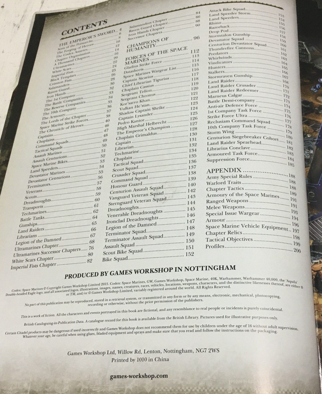 Warhammer 40,000 Codex Adeptus Astartes Space Marines Games Workshop HARDCOVER
