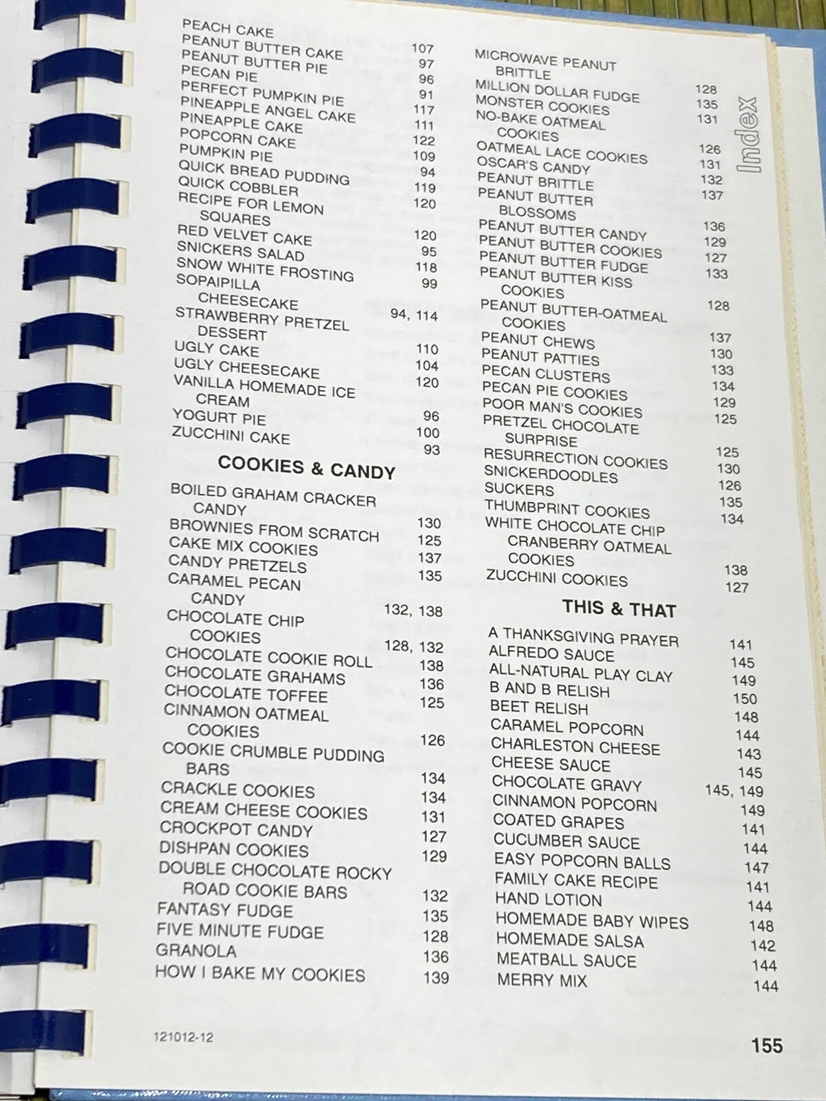 Recipes & Remembrances Cookbook Welcher Family 2012
