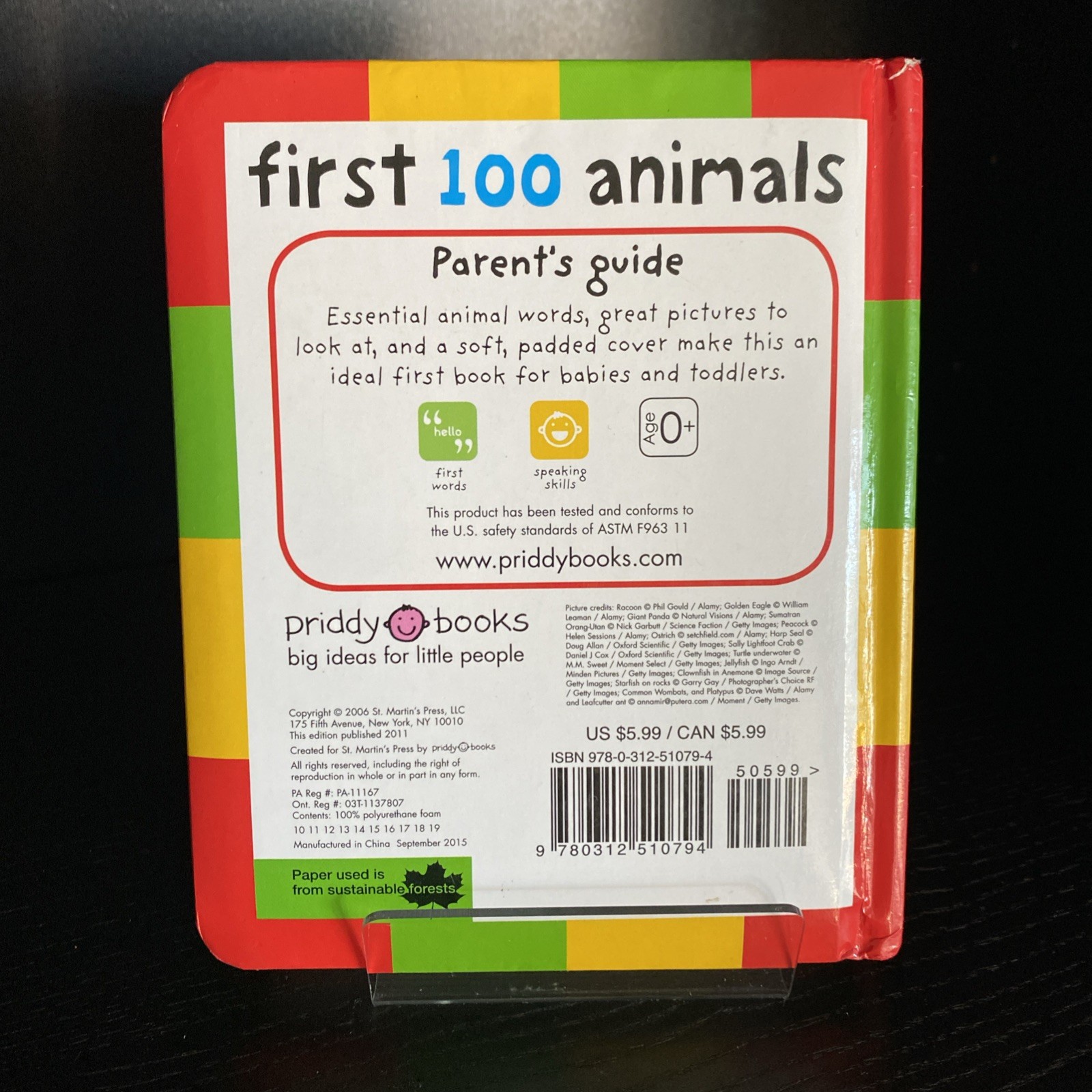First 100 Animals Board Board