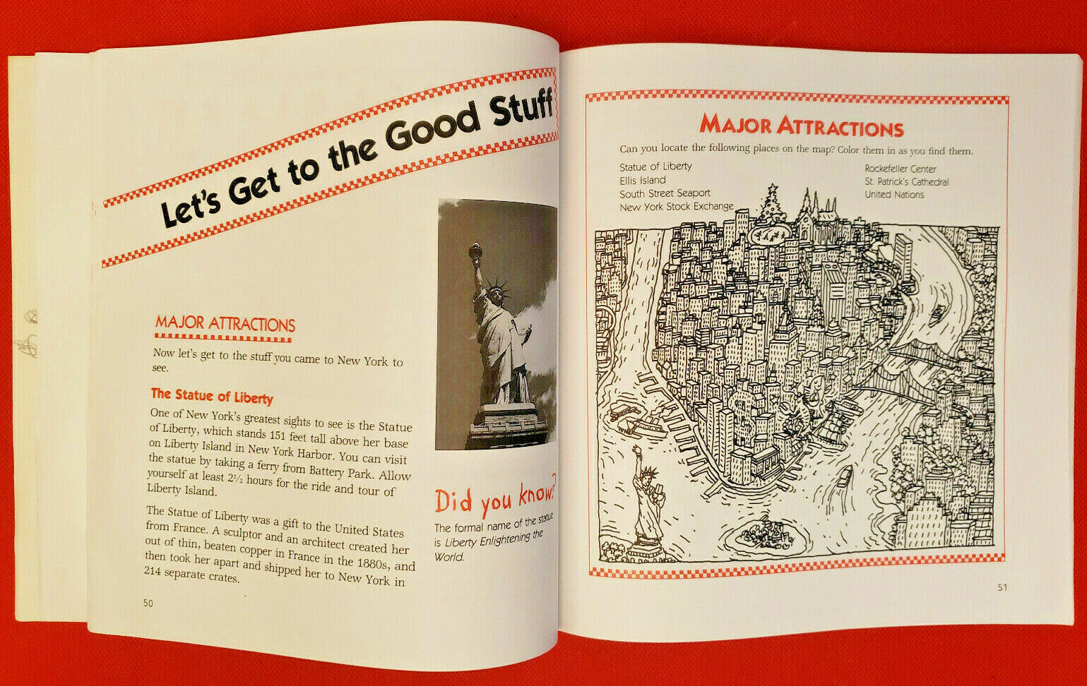 VINTAGE BOOK: “A KID’S GUIDE TO NEW YORK CITY” – GULLIVER TRAVELS – 135 PAGES