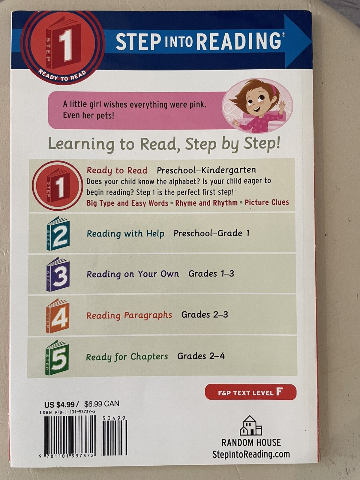 Step Into Reading STEP 1 Ready to Read 4 Books, Paperbacks