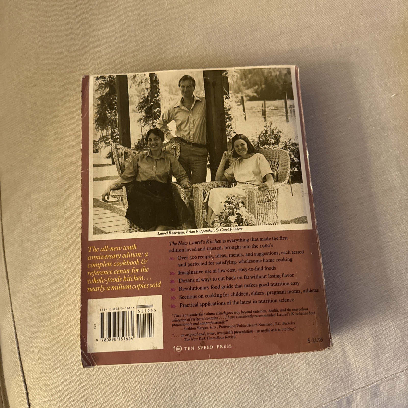 The New Laurel’s Kitchen; Laurel Robertson, et al; 1986; Ten Speed Press; PB