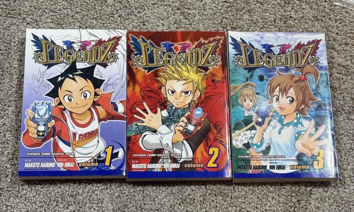 2003 Shonen Jump Legendz Manga Graphic Novel Comic Books Volumes 1, 2 & 3 Used