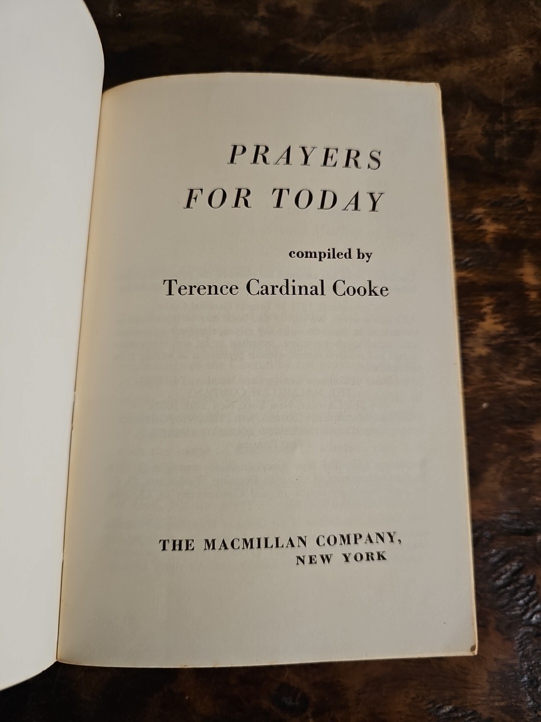 Prayers For Today Compiled By Terence Cardinal Cooke 1971