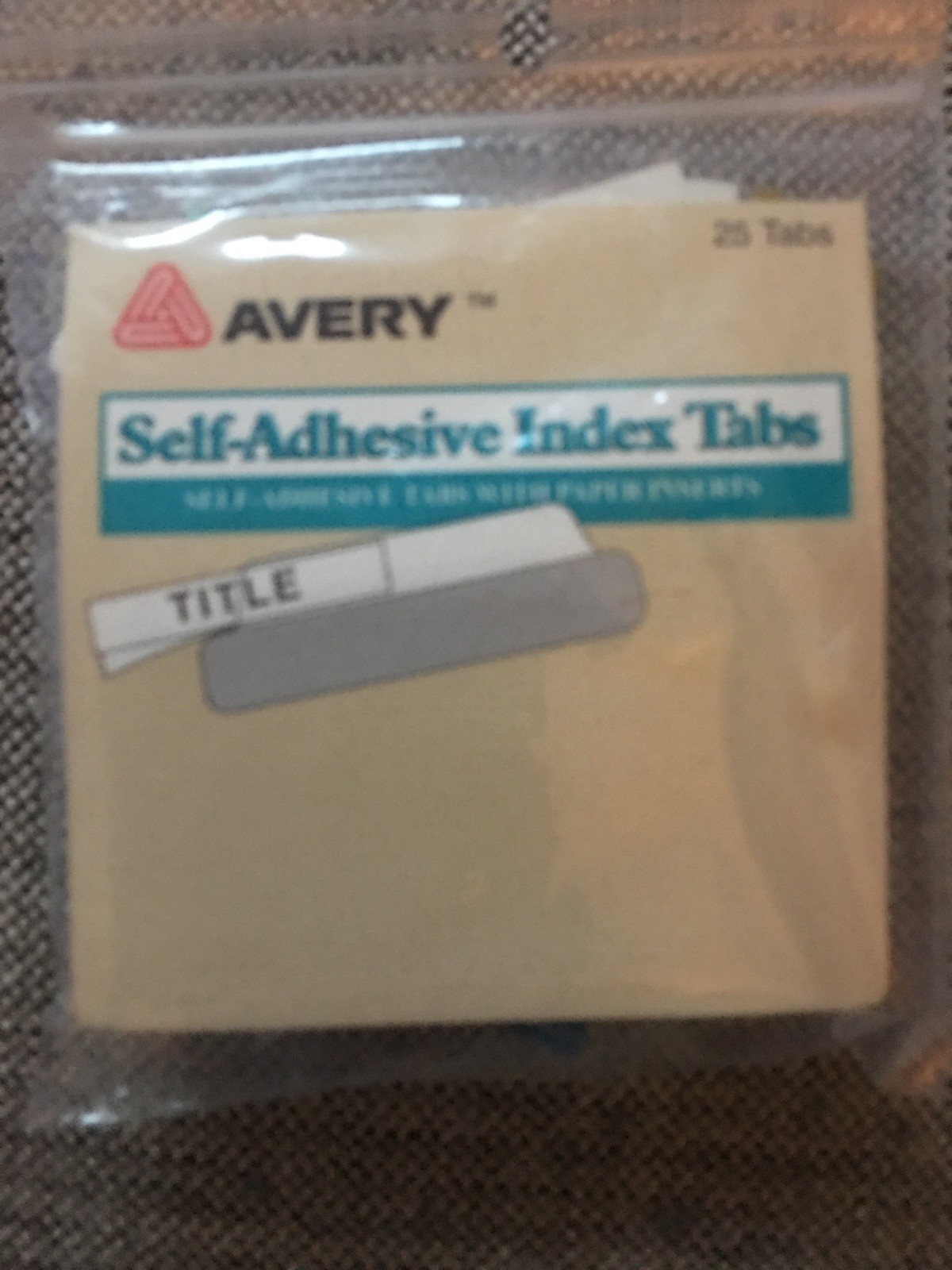NEW – Avery Index Tabs with Writable Inserts, 25 Assorted Tabs, 2 Inches (26100)