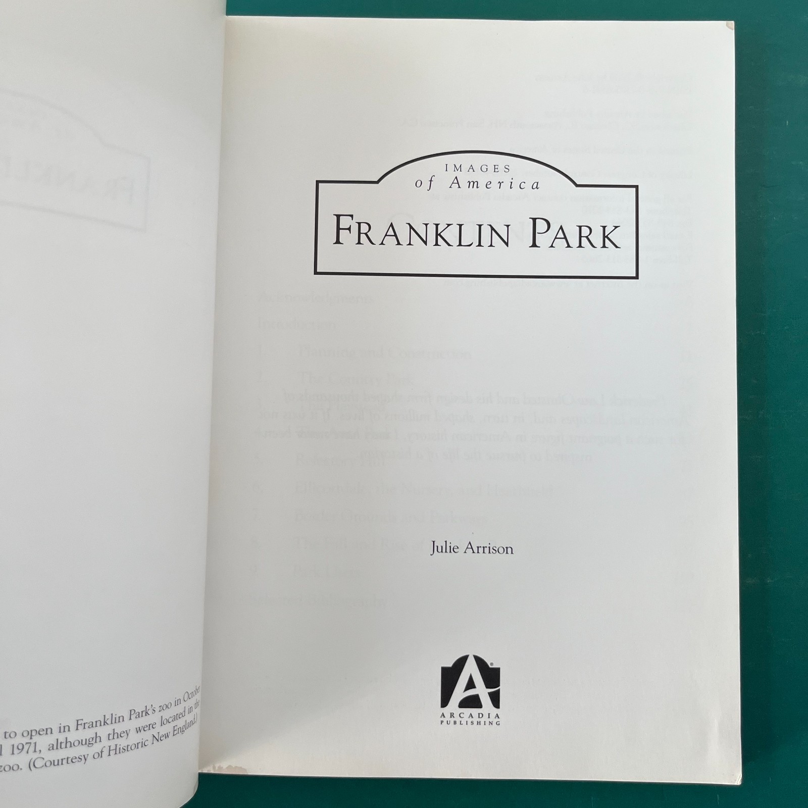 FRANKLIN PARK Boston MA Images of America Book History Vintage Photos