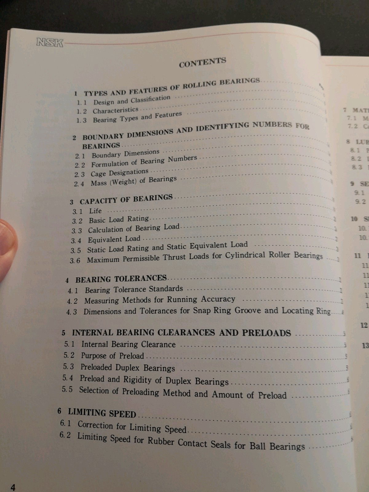 NSK Ball and Roller Bearings Catalogue 1982 Nippon Seiko Japan Manual