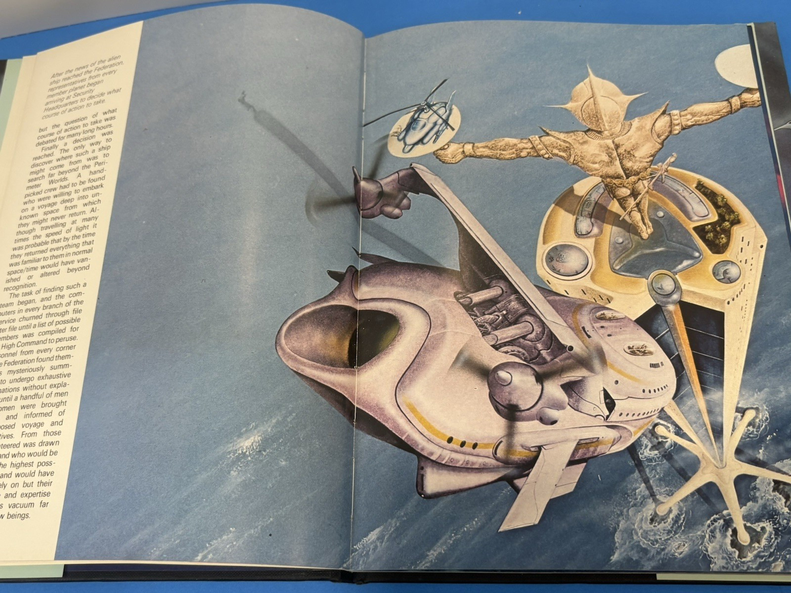 VTG Star Quest Galactic Encounters Steven Caldwell 1980s Sci-Fi Art Hardcover DJ