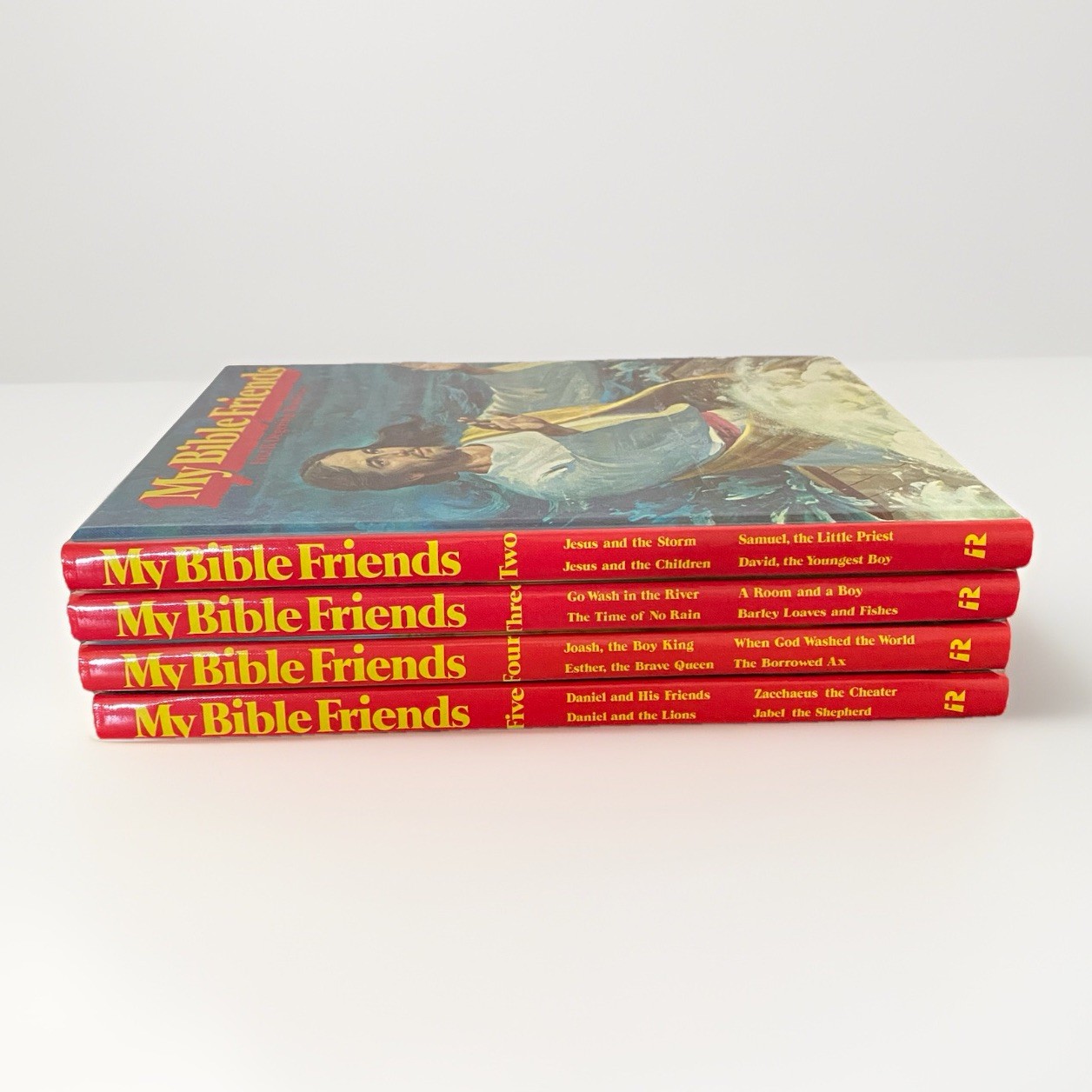 My Bible Friends 4 Volumes Etta B. Degering Books 2,3,4,5 SDA 1977 LIKE NEW