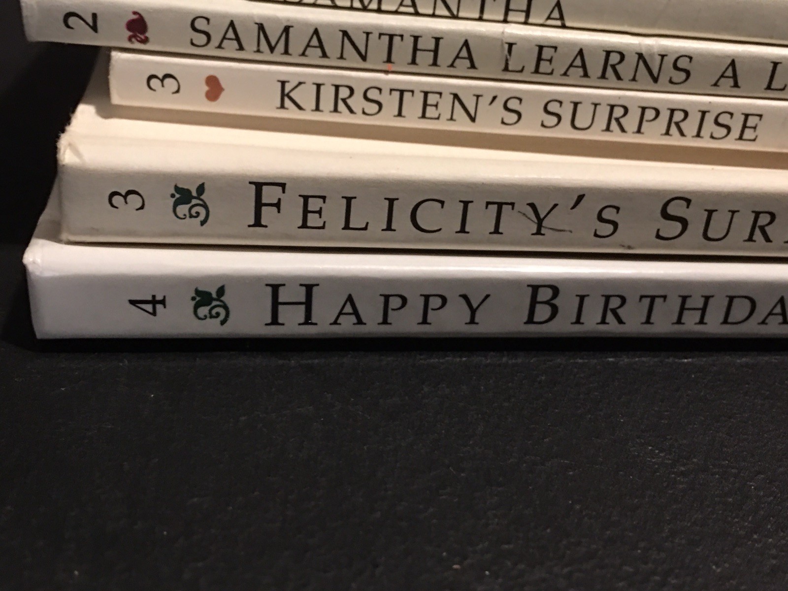 American Girl Doll Felicity Book Lot 5 Books Pleasant Company Samantha Kirsten