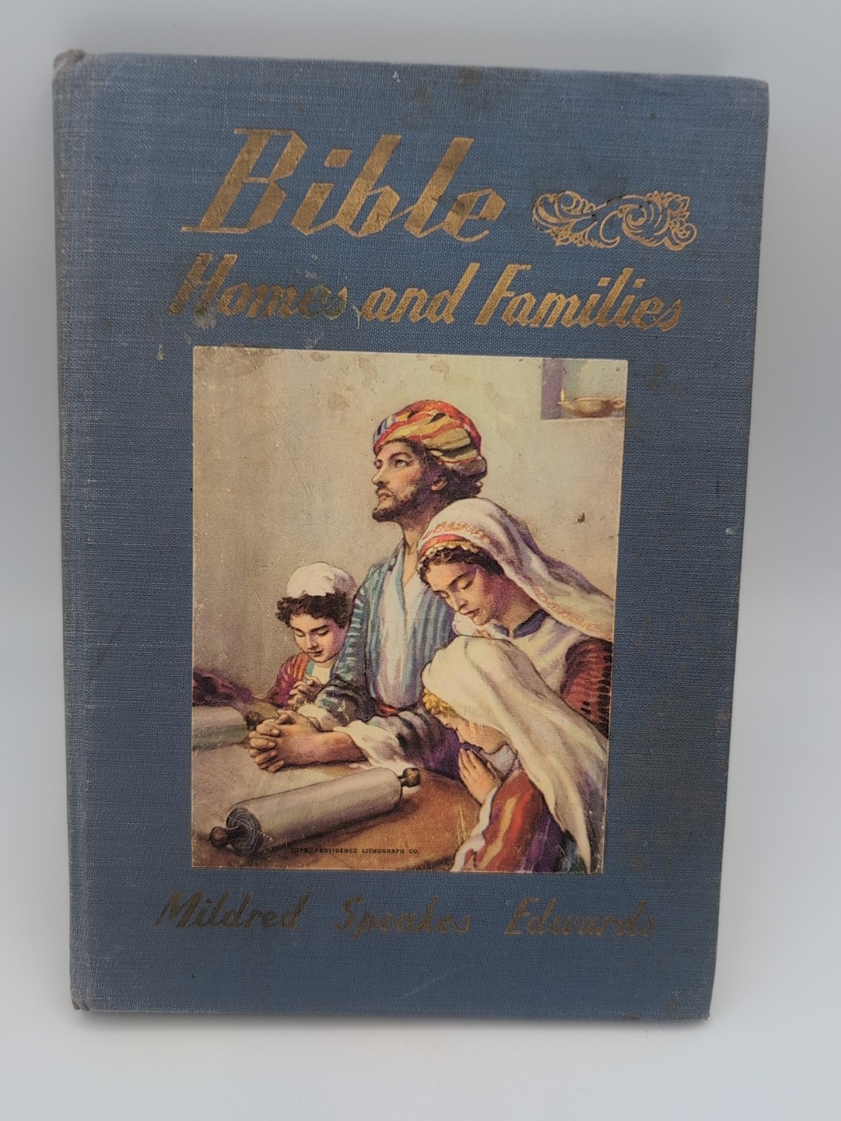 1948 Vtg Bible Homes & Families Mildred Edwards Christian Children Book Picture