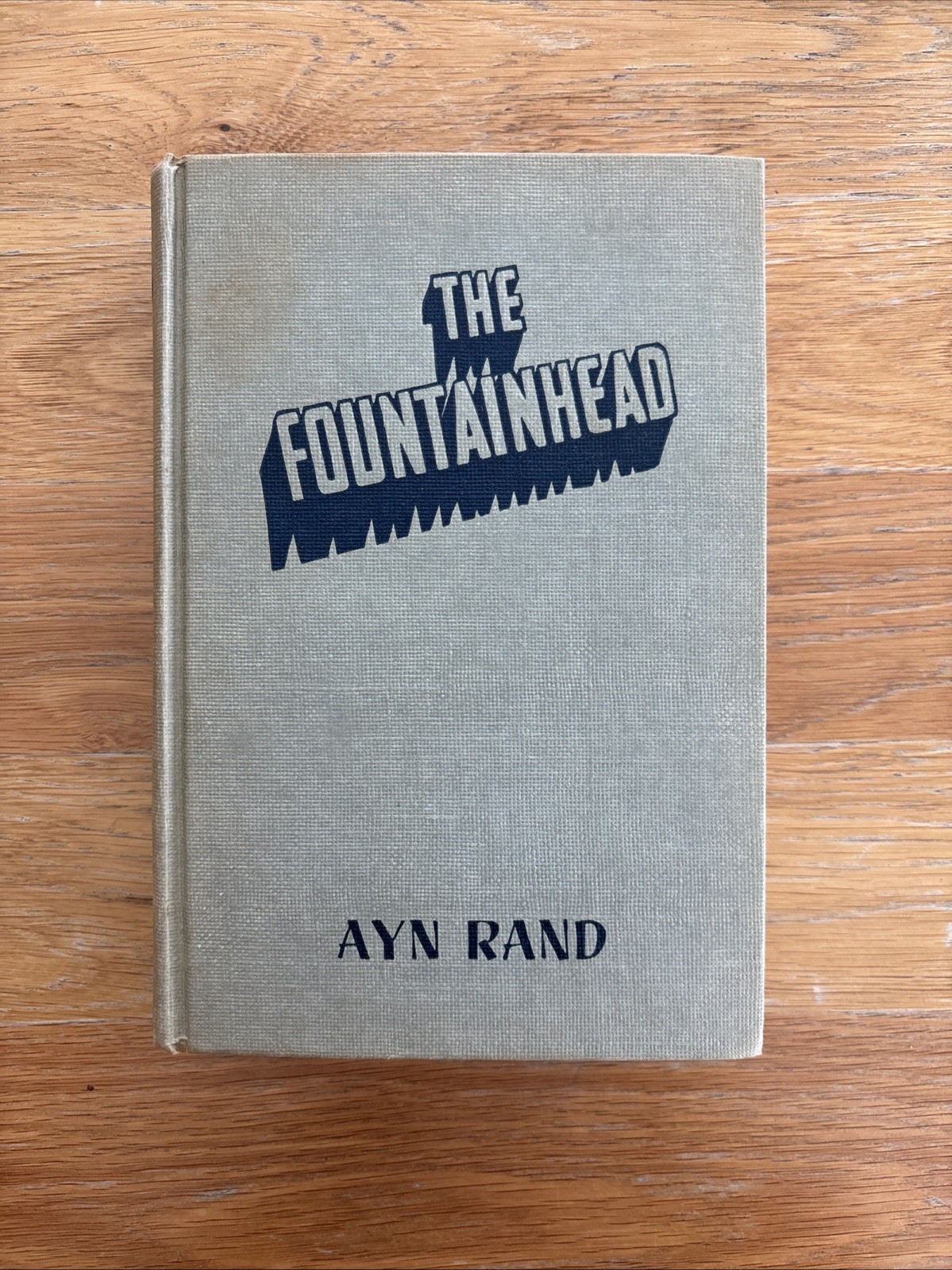 THE FOUNTAINHEAD Ayn Rand Vintage 1943 HC DJ Early Ed. Bobbs Merrill Book Errors