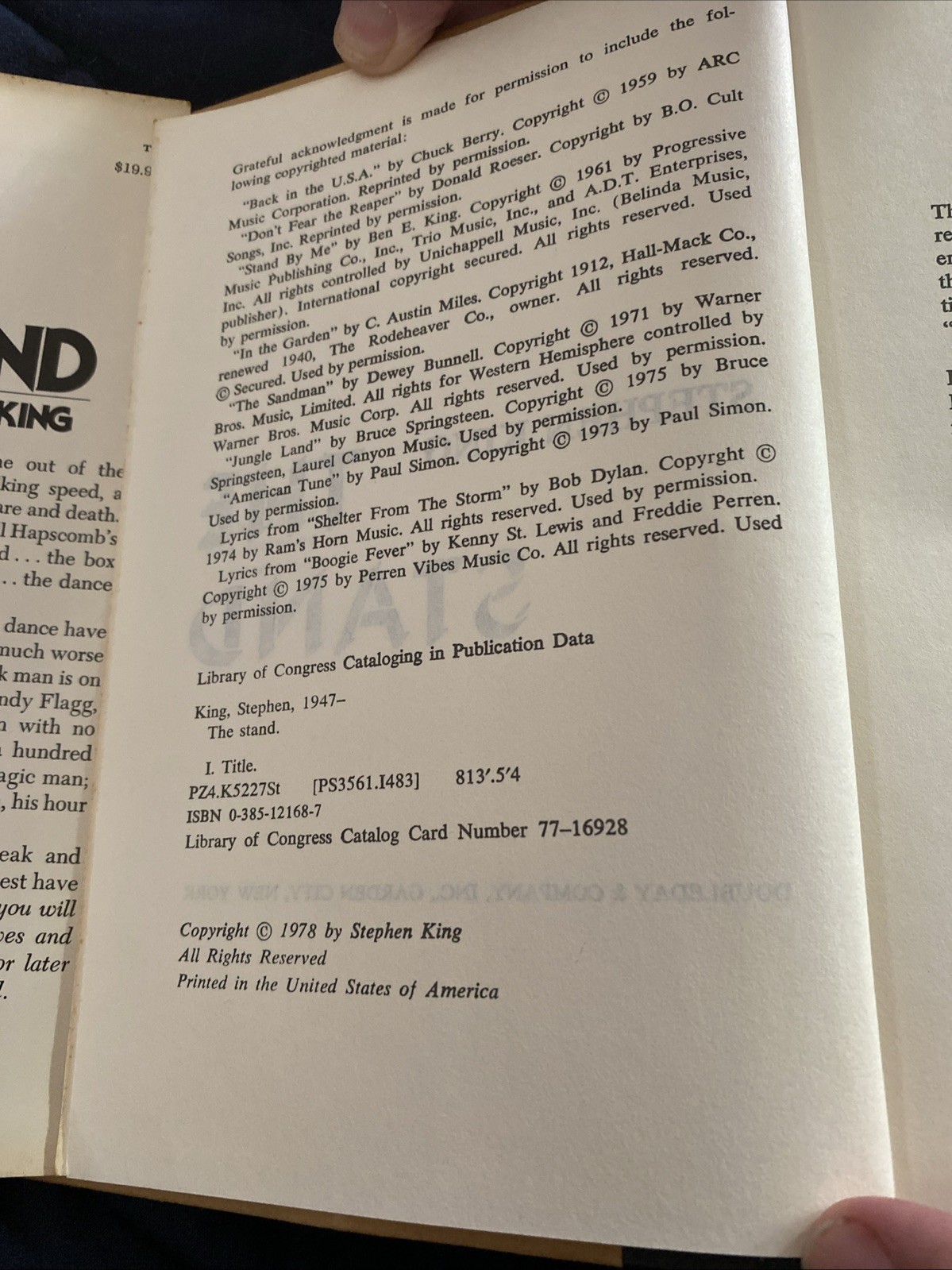 Stephen King The Stand First Edition Later Print A48 Hardcover Book W/DJ
