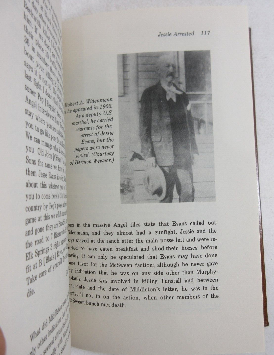 SIGNED LIMITED ED “JESSIE EVANS: LINCOLN COUNTY BADMAN” McCright Powell Leather
