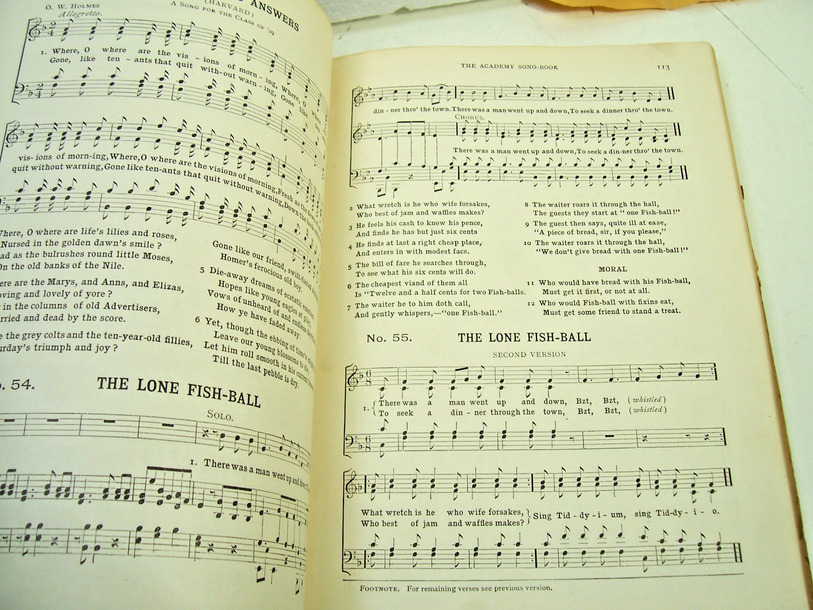 The Abridged Academy Song Book 1903 Hardcover Used Book Vintage 265 pages