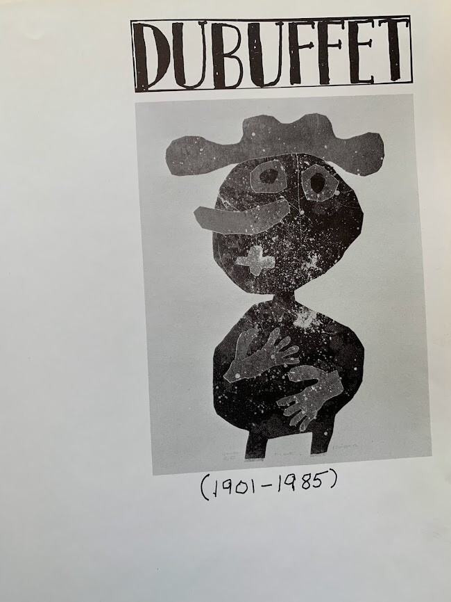 1981 Jean DUBUFFET Book by Andreas Franzke, Publisher Harry N Abrams France