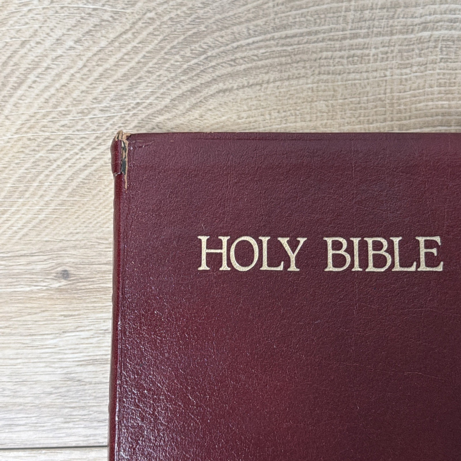Holy Bible New King James Version Red Letter Edition Bonded Leather Gold Edge