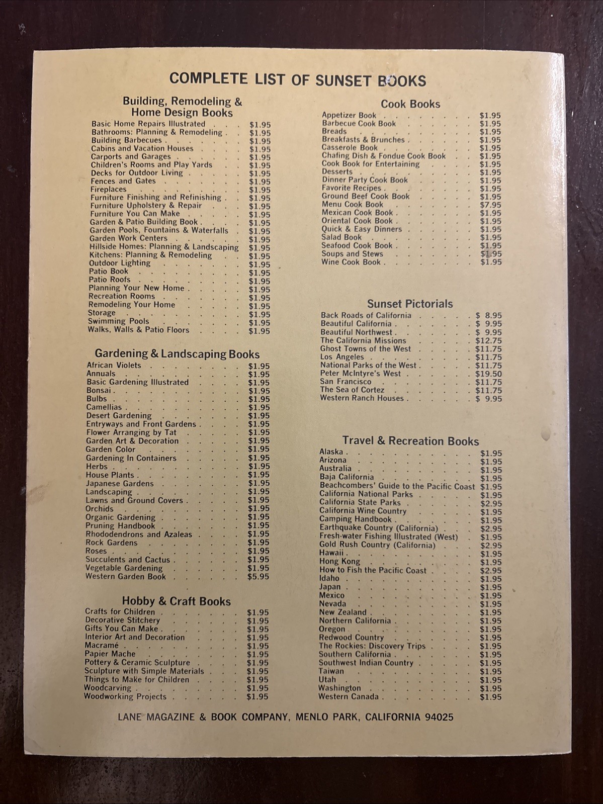 Sunset Magazine Ideas For Landscaping Gardening Lawncare 1973 Vintage Guide